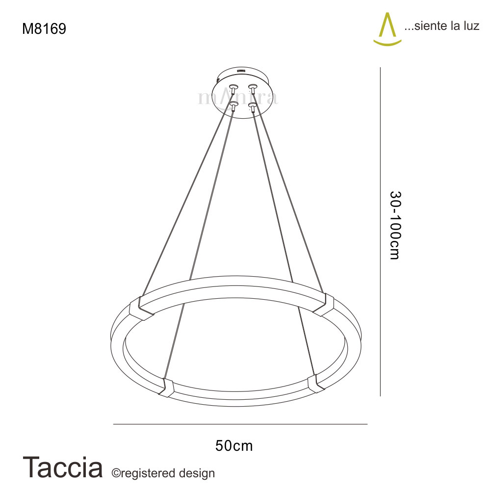 Taccia Ceiling Lights Mantra Fusion Ring Pendants